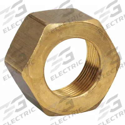 PARKER Compression Fitting Nut: 3/16 in OD Fitting Size, Compression, Brass - Standard Sleeve Brass Compression Fittings
