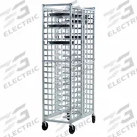 NEW AGE INDUSTRIAL Universal Pizza Pan Rack: 40 Slots, 2 1/8 in Betw Shelves, 18 1/2 in Wd, 72 in Ht (MPN 97721). Key specifications — Brand: NEW AGE INDUSTRIAL; Nesting: No; Pan Size: 12 to 16 in; Product Type: Universal Pizza Pan Rack; NSF Certified: No; Includes Top: No; Manufacturer Part Number: 97721.