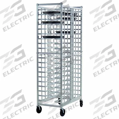 NEW AGE INDUSTRIAL Universal Pizza Pan Rack: 40 Slots, 2 1/8 in Betw Shelves, 18 1/2 in Wd - Pizza Pan Racks