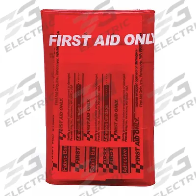 FIRST AID ONLY First Aid Kit and Housing: Vehicle, 1 People Served, 18 Components - Vehicle First Aid Kits