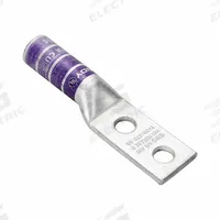 Compression Lug: For 3 AWG, Solid/Stranded Wire, 1/2 in Stud Size, Long, Copper Barrel (MPN YA3C2N). Key specifications — Inspection Hole: No; For Wire Type: Solid; For Wire Sizes: 3 AWG; Brand: BURNDY; Manufacturer Part Number: YA3C2N.