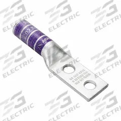 Compression Lug: For 3 AWG, Solid/Stranded Wire, 1/2 in Stud Size, Long, Copper Barrel (MPN YA3C2N). Key specifications — Inspection Hole: No; For Wire Type: Solid; For Wire Sizes: 3 AWG; Brand: BURNDY; Manufacturer Part Number: YA3C2N.