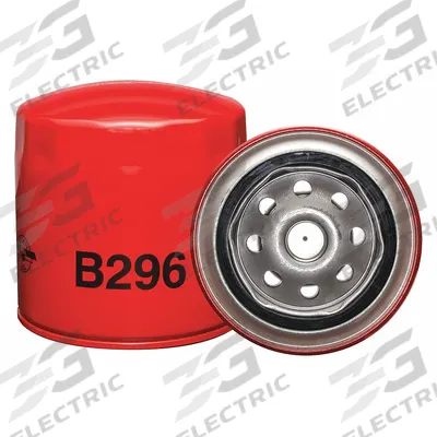 BALDWIN FILTERS Oil Filter: B296, 5/8"-18 Thread Size, 3 7/8 in Overall Ht - Spin-On Oil Filters