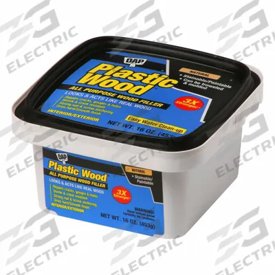 DAP Filler: Plastic Wood, 16 oz Container Size, Pail, Natural - Wood Fillers