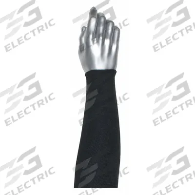 PIP Knit Sleeve: Cut Level A3, 18 in Lg, Universal, Kevlar, Black - Light-Duty Cut-Resistant Sleeves