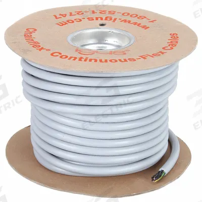 CHAINFLEX Control Cable: 20 AWG, 12 Conductors, 25 ft, PUR Jacket - Continuous Flexing Control Cables