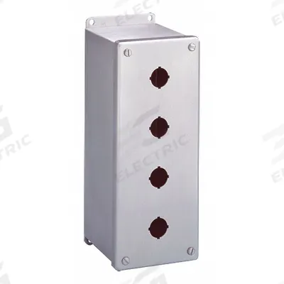 HOFFMAN Push Button Enclosure: 22mm, 1 Holes, 304 Stainless Steel - Enclosures for 22mm Operators