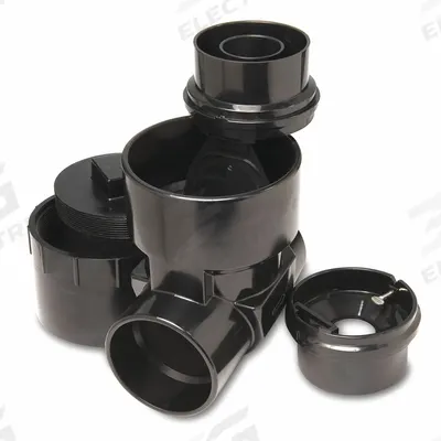 CLEAN CHECK Backwater Valve: 4 in Pipe Size, Socket, ABS, ABS - Backwater Valves