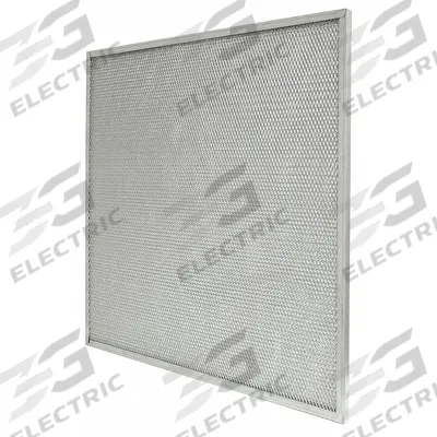 GRAINGER Washable Metal Air Filter: 20 in x 20 in x 1 in, Galvanized Steel - General Use Mesh Air Filters