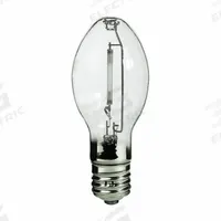 HID Bulb: Universal Burning, ED23-1/2, Mogul Screw (E39), 100 W Watt, 2000K, High Pressure Sodium (MPN LU100/H/ECO). Key specifications — Color Temperature: 2000K; Brand: GE LAMPS; Shatter-Resistant: No.
