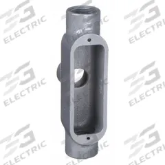 Conduit Outlet Body: Iron, 1/2 in Trade Size, TB Body, 4 cu in Body Capacity, Threaded Hub (MPN OTB-1M). Key specifications — Finish: Powder Coated; Includes: Stainless Steel Screws; For Use With: RMC; Brand: HUBBELL KILLARK; Hub Style: Threaded; Mfr. Series: O.