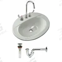 ZURN Bathroom Sink: White, Vitreous China, 20 1/2 in Overall Lg, 17 1/4 in Overall Wd, Lever, Z5110 (MPN Z5118.530.1.07.00.00). Key specifications — Includes: Cast Trap; Brand: ZURN; Color: White; Sink Material: Vitreous China.