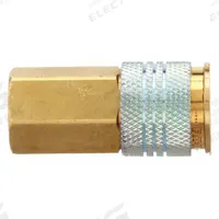 HANSEN Quick Connect Hose Coupling: 3/8 in Body Size, 3/8 in Hose Fitting Size, Push-to-Connect (MPN B23AS37F). Key specifications — Thread Size: 3/8"-18; Coupling Locking Type: Push-to-Connect; Brand: HANSEN.