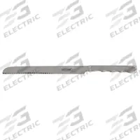 CRESTWARE Carving Knife: 13 1/4 in Overall Lg, Silver, Stainless Steel, Stainless Steel (MPN BUF6). Key specifications — Dishwasher Safe: No; Brand: CRESTWARE; NSF Certified: No; Handle Material: Stainless Steel; Blade Material: Stainless Steel.