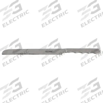 CRESTWARE Carving Knife: 13 1/4 in Overall Lg, Silver, Stainless Steel - Pastry & Pie Servers