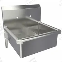 SANI-LAV Hand Sink: 1 Stations, 9 in Bowl Dp, 20 in Bowl Lg, 17 in Bowl Wd, Faucet Not Included (MPN 5048). Key specifications — Includes Side Splash: Side Splash Not Included; Series: Stainless Steel Hand Wash Sink; Brand: SANI-LAV.