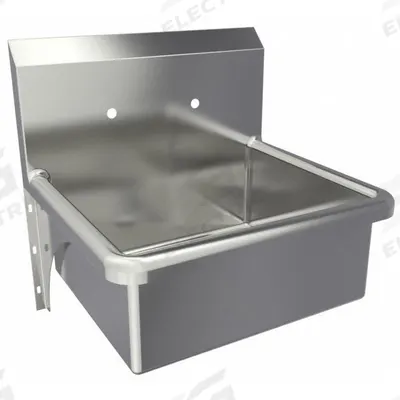 SANI-LAV Hand Sink: 1 Stations, 9 in Bowl Dp, 20 in Bowl Lg, 17 in Bowl Wd - One-Station Wall-Mounted Hand Sinks without Faucets