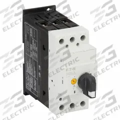 EATON Manual Motor Protector: Non-Reversing, 3 Poles, 16 A, Thermal Protection, Selector Switch (MPN XTPR016DC1). Key specifications — Maximum Voltage Rating: 600V AC; Brand: EATON; Thermal Units Required: None (Starter Includes Integrated Thermal Units); Frame Size (Width): 55mm (D Frame).