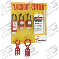 ABILITY ONE Lockout Station: 28 Components Included, Gen, Lockout Station, Keyed Different Padlocks (MPN 5340-01-651-2045). Key specifications — Visibility Inside: Board Only; Station Type: Lockout Station; Mounting Location: Wall; Material: PETG; Cover Type: Open Front; Key Type: Keyed Different; Filled: Yes; Includes: (2) 1.5 in Shackle Padlocks with (2) Keys.