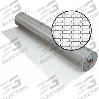 PHIFER Replacement Screen: Aluminum, Silver, 18 x 16 Mesh Size, 2.5 ft Wd - Aluminum Door and Window Screen