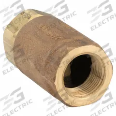 APOLLO Ball Cone Spring Check Valve: Ball, Inline Valve Body, Bronze, 1 in Pipe Size, FNPT x FNPT (MPN 6110501). Key specifications — Ball Material: RPTFE; Brand: APOLLO.