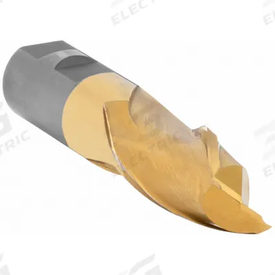 CLEVELAND Square End Mill: High Speed Steel, TiN Coated, 2 Flute, 5/8" Mill Dia - General Purpose High-Speed Steel Square End Mills