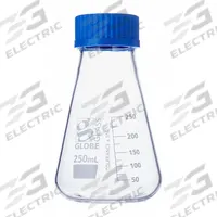 GLOBE SCIENTIFIC Erlenmeyer Flask: 250 mL, Colorless, Conical, A, Includes Closure (MPN 8420250). Key specifications — Shape: Conical; Body Color: Colorless; Brand: GLOBE SCIENTIFIC; USP Specification: Type I.