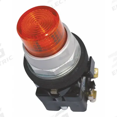 EATON Extended Push Button: Amber, 30 mm Mounting Size, Non-Metallic - Illuminated Extended-Length Push-Button Operators
