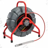 RIDGID Drain Inspection Camera Reel: SeeSnake®, 200 ft Lg., 8 in Max. Pipe Dia., Self-Leveling (MPN 76883). Key specifications — attr533196: Bluetooth; attr533197: SeeSnake®; attr553412: Included; attr529308: 76883.