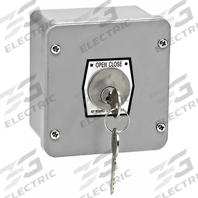 AMERICAN GARAGE DOOR SUPPLY Keyswitch: Open-Close, Momentary Contacts, Outdoor - Keyed Garage Door Opener Stations