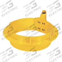 MSA Manhole Collar: 20 in, Manhole Mnt, Support Post, Yellow, Davits, Freestanding, Steel (MPN IN-2218). Key specifications — Brand: MSA; Color: Yellow; Confined Space Component: Davits; Compatible Component: Support Post; Material: Steel; Mounting Type: Freestanding.