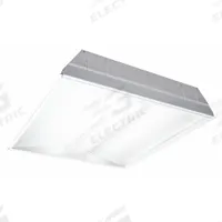 COLUMBIA LIGHTING Recessed Troffer: 2 ft Lg, 2 ft Wd, 3,445 lm, 3500K, 31 W, 120 to 277V AC (MPN LSER22-35MLG-C-EDU). Key specifications — attr1261884: 120 to 277V AC; attr1261878: COLUMBIA LIGHTING; attr1261883: U-Bend T8; attr1261870: 3500K; attr1261880: Yes.