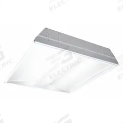 COLUMBIA LIGHTING Recessed Troffer: 2 ft Lg, 2 ft Wd, 3,445 lm, 3500K, 31 W, 120 to 277V AC (MPN LSER22-35MLG-C-EDU). Key specifications — attr1261884: 120 to 277V AC; attr1261878: COLUMBIA LIGHTING; attr1261883: U-Bend T8; attr1261870: 3500K; attr1261880: Yes.