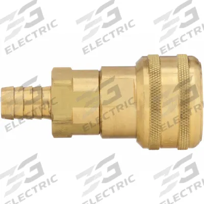 PARKER Quick Connect Hose Coupling: 1/4 in Body Size, 1/4 in Hose Fitting Size - Industrial Interchange Brass Quick-Connect Air Coupling Bodies