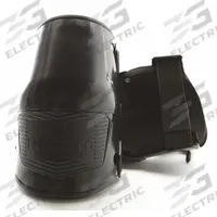 IMPACTO Knee Pad: Universal, 2 Straps, Button, 1 PR (MPN 895-00). Key specifications — Cap Material: Plastic; Color: Black; Pad Material: Foam; Strap Material: Elastic; Brand: IMPACTO; Closure: Button; Features: Heavy Duty; Product Type: Knee Pad.