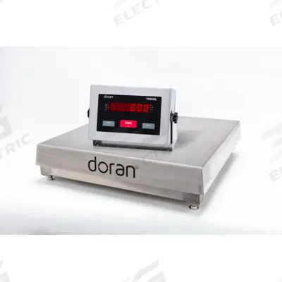 DORAN Industrial Bench Scale: 24 in x 24 in, IP69K, Corded Remote - Bench Scales with Remote Indicator