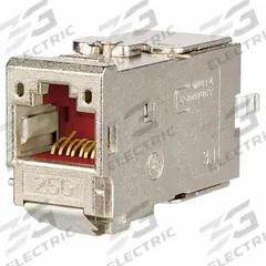 METZ CONNECT Module: Cat6A, Data/HDBaseT/Power, 8 Poles, Straight, Cable, Female Straight, Female (MPN 130B11-25-E). Key specifications — Housing Material: Zinc Die-Cast; Mounting Type: Cable; Connector Color: Metallike; Performance Category: Cat6A; Application: Data; Connector Gender: Female; Connector Orientation: Straight; RJ45 Connector Type: Keystone RJ45 / 25G Module.