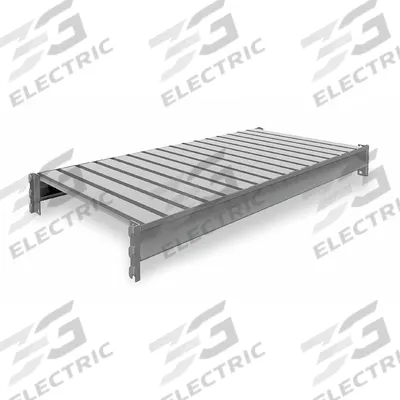 TENNSCO Shelf: 48 in x 24 in, 22 ga Beams, Steel - Ribbed Steel Decking Bulk Rack Shelf Kits
