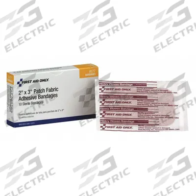 FIRST AID ONLY Adhesive Bandage: Strip Bandages, 2 in Wd, 3 in Lg, Not Metal Detectable