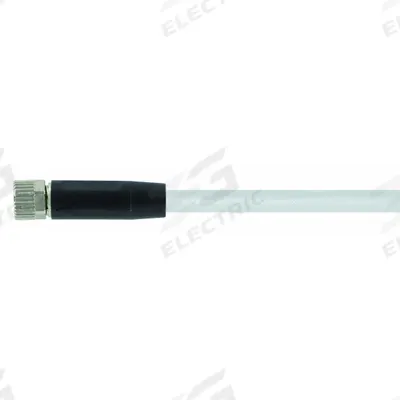 MURRELEKTRONIK Cordset: M8 Female Straight X Bare Wire, 4 Pins, Gray, PUR, 15 m Cable Lg - Single-Ended Cordsets with PUR Jacket for Twisting Applications