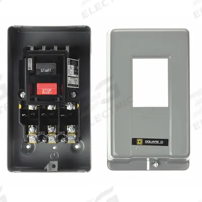SQUARE D Manual Motor Starter: Non-Reversing, 3 Poles, 30 A, NEMA Size M-1 - Enclosed Non-Reversing Starters with Thermal Overloads