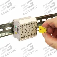 OMEGA Temperature Probe Connectors & Adapters: Thermocouple Terminal Block, 16 AWG For Max Wire Size (MPN DRTB-K-2). Key specifications — Product Type: Thermocouple Terminal Block; Brand: OMEGA; Color: Black; Body Material: Plastic; Manufacturer Part Number: DRTB-K-2.