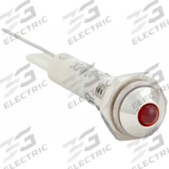 APPROVED VENDOR Raised Panel Light: 6 mm Panel Mounting Hole Dia, LED, Red, Raised Head, M06 (MPN 24M023). Key specifications — Brand: APPROVED VENDOR; Electrical Connection: Lead for Soldering.