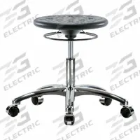 Cleanroom Stool: Polyurethane, Ht Range 16 1/4 in to 21 1/2 in, 13 in Seat Wd, 13 in Seat Dp, ISO 4 (MPN CLR-IPDHSO-CR-CC-BLK). Key specifications — Brand: APPROVED VENDOR; Foot Support: No; Base Material: Aluminum; Clean Room Class: ISO 4; ESD-Safe: Not ESD Safe; Number of Casters: 5.