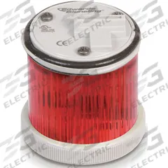 EDWARDS SIGNALING Tower Light Module: Flashing/Steady, 120V AC, Red, 48 mm Overall Dia, 200 Class (MPN 248LEDMR120A). Key specifications — Brand: EDWARDS SIGNALING; Compatible with Series: 200 Class; Lens Color: Red; Operating Voltage: 120V AC; Manufacturer Part Number: 248LEDMR120A.