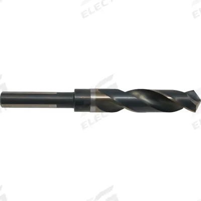 CLE-LINE Reduced Shank Drill Bit: 24 mm, 118° Split Point, Black & Gold HSS - High-Speed Steel Silver & Deming Drill Bits