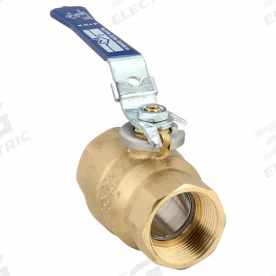 MILWAUKEE VALVE Manual Two-Way Ball Valve: 1 1/4 in, Brass, Straight, FNPT x FNPT, Two-Piece - Brass Ball Valves