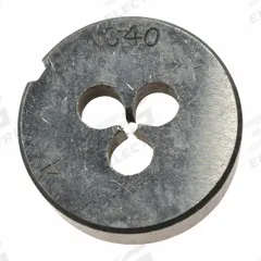 WESTWARD Alloy Steel Die, 4-40 UNC: CCT1060-81, Die