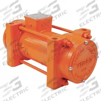 VIBCO Electric Vibrator: DC Series, 3,500 lbf, 12V DC, 32 A, 5,000 vpm, 10,000 lb Bin Wt Capacity (MPN DC-1600). Key specifications — attr661947: 32 A; attr661979: 82 dBA; attr661970: 12V DC.