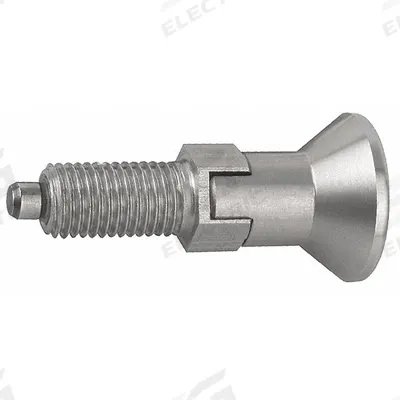 KIPP Indexing Plunger: Locking, SS, 5/8"-11 Thread - Locking Pull-Knob Indexing Plungers
